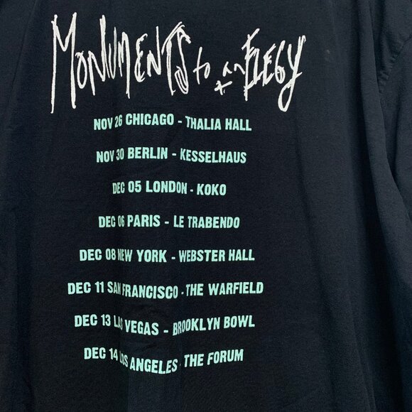 SMASHING PUMPKINS 2014 Original Tour T-Shirt 2XL Monuments To An Elegy Tee Top - Picture 4 of 6